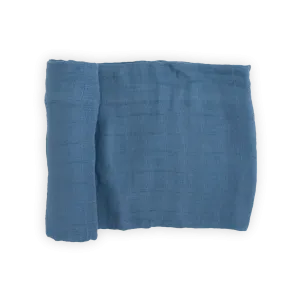 Deluxe Muslin Swaddle Blanket - Blue Dusk