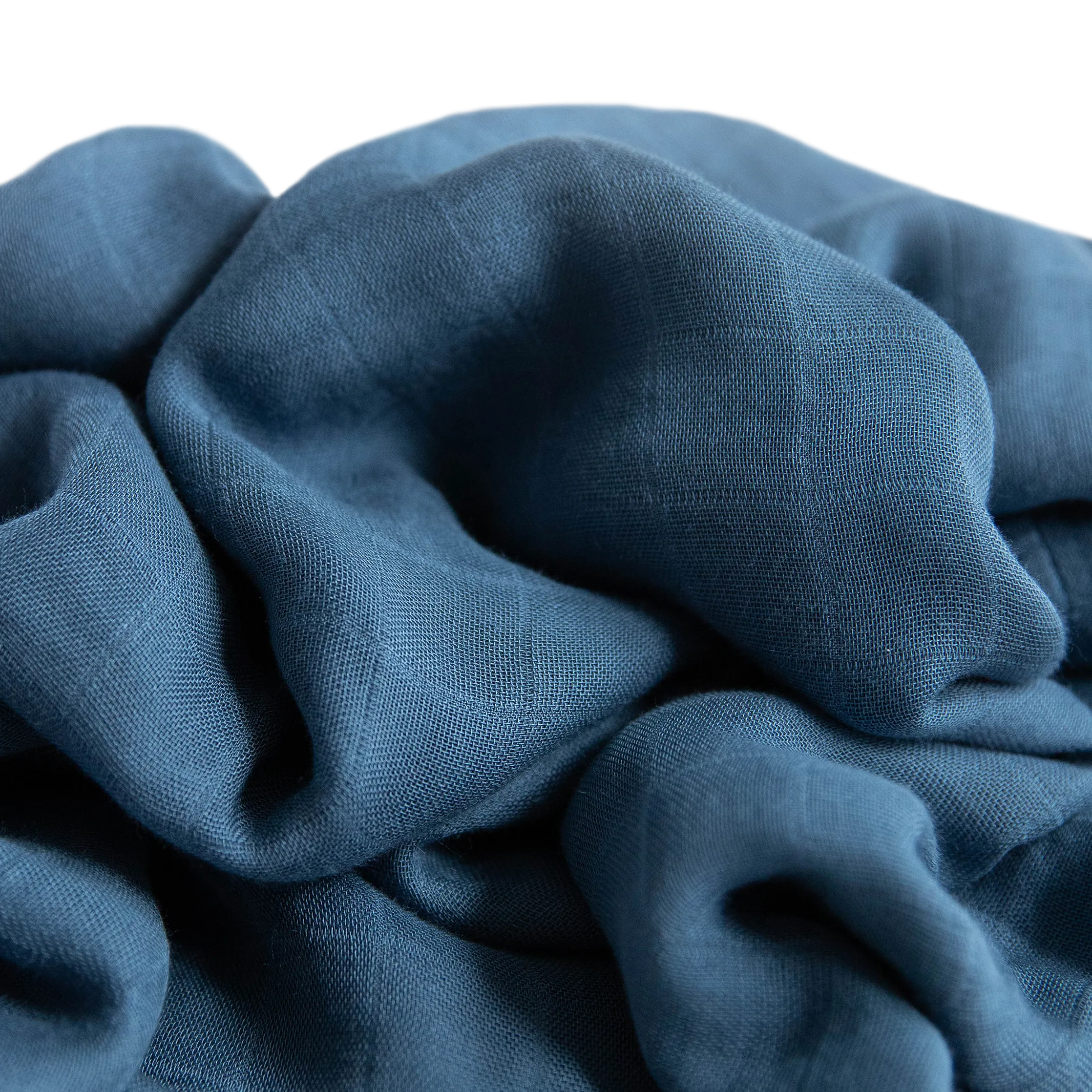 Deluxe Muslin Swaddle Blanket - Blue Dusk