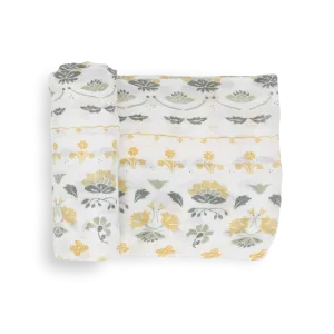 Deluxe Muslin Swaddle Blanket - Heirloom Floral