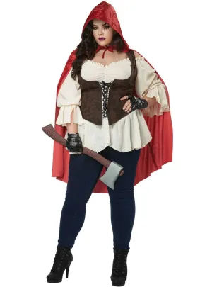 Deluxe Red Riding Hood Plus Size Womens Costume