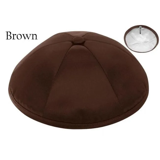 Deluxe Satin Kippahs Embroidered Logos