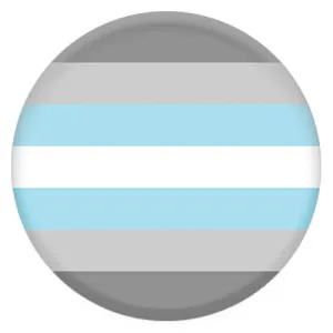 Demiboy Pride Flag Small Pin Badge