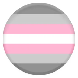 Demigirl Pride Flag Small Pin Badge