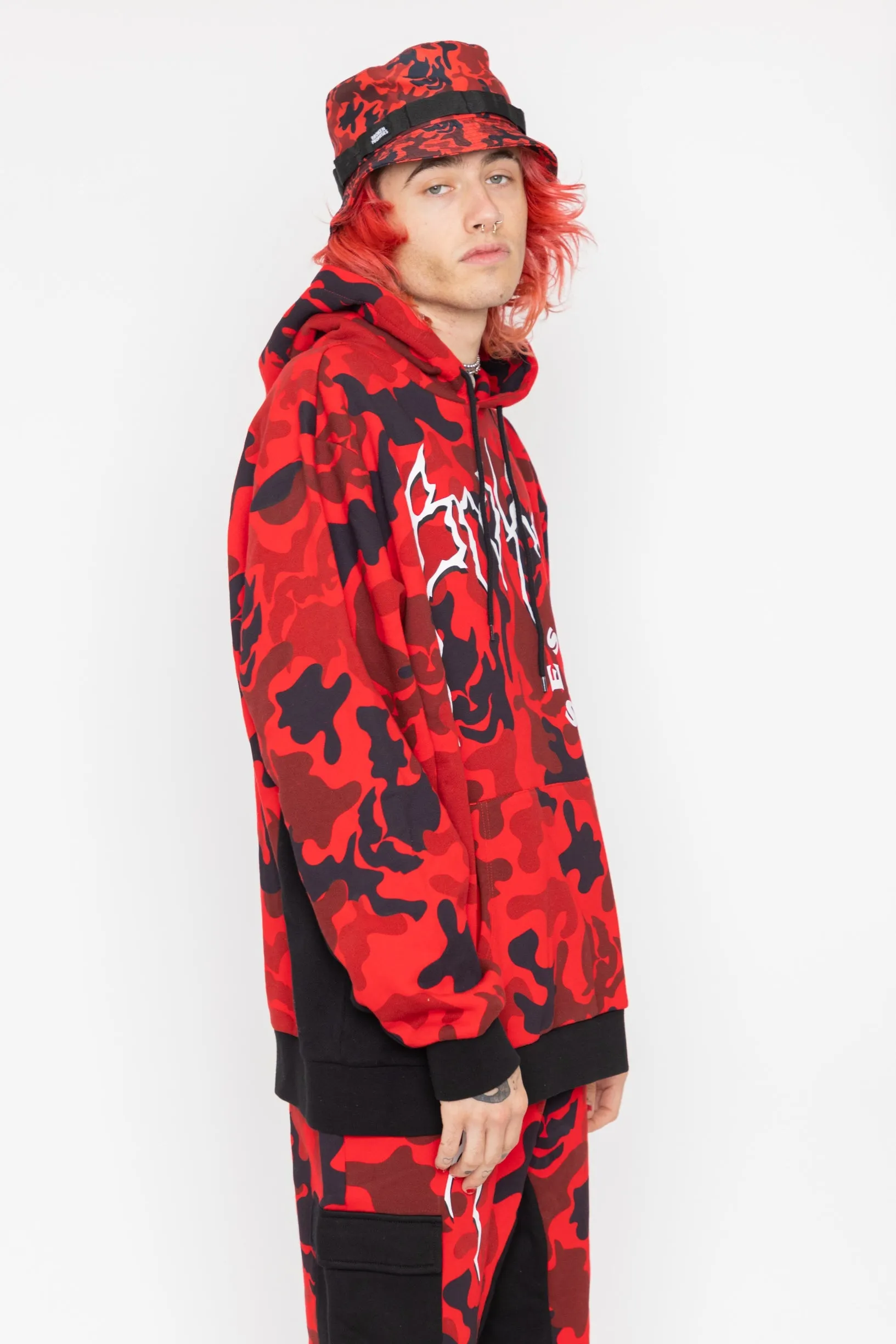 Demon Camo Hoodie - Red