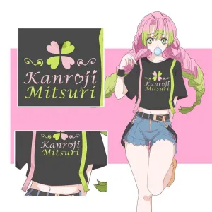 Demon Slayer Love Pillar Mitsuri Kanroji Street Wear T-Shirt