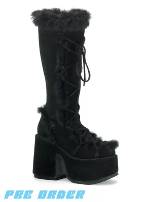 DEMONIA CAMEL-311 PLATFORM BOOTS - BLACK ✰ PRE ORDER ✰