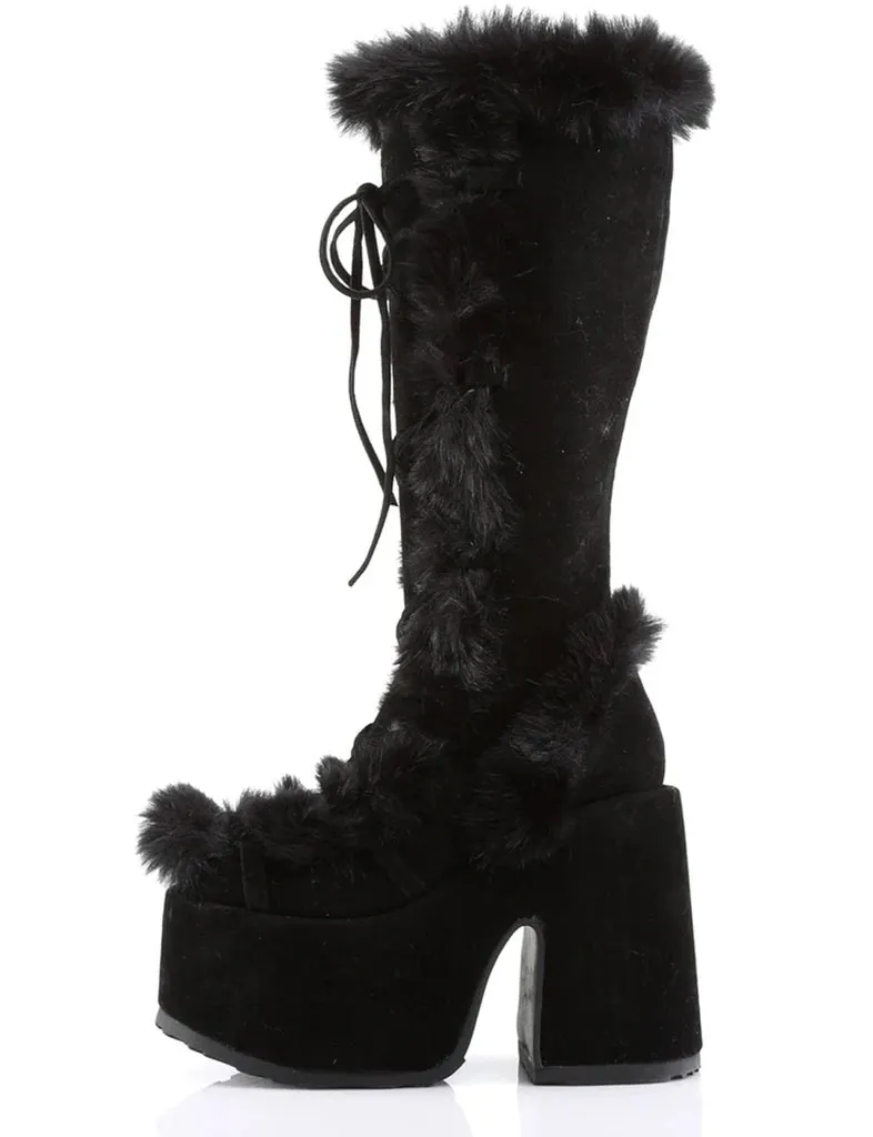 DEMONIA CAMEL-311 PLATFORM BOOTS - BLACK ✰ PRE ORDER ✰