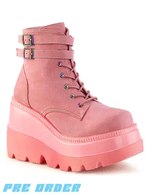 DEMONIA SHAKER 52 - PINK VEGAN SUEDE ✰ PRE ORDER ✰