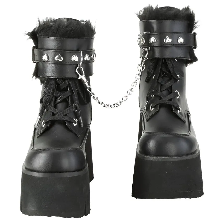 DemoniaCult ASHES 57 Boots Black