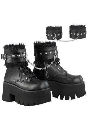 DemoniaCult ASHES 57 Boots Black