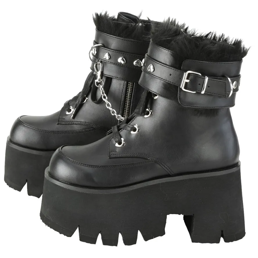 DemoniaCult ASHES 57 Boots Black