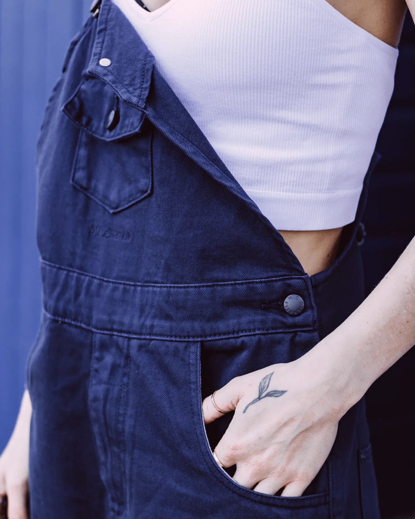 Denim Bib & Brace Dungaree Navy