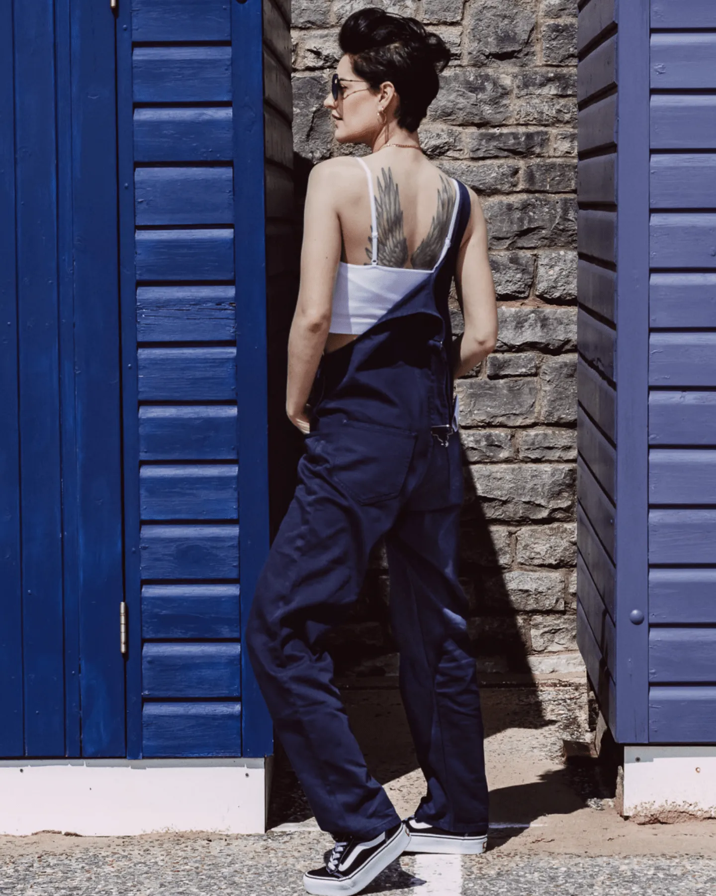 Denim Bib & Brace Dungaree Navy