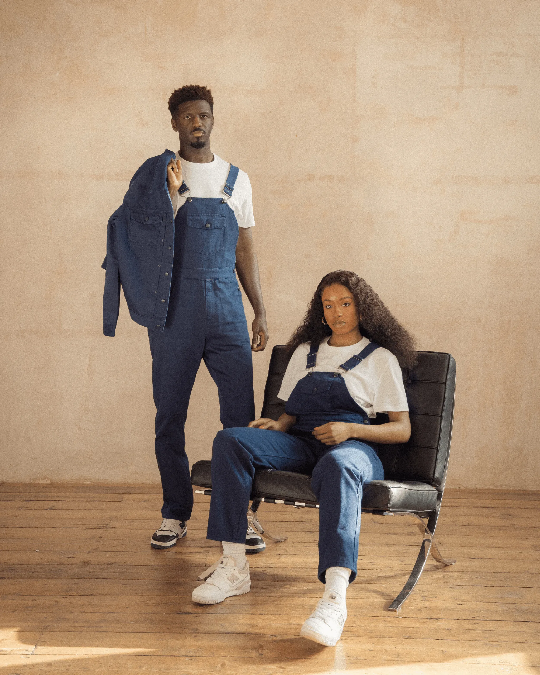 Denim Bib & Brace Dungaree Navy