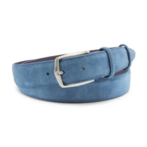 Denim Blue Smart Suede Belt