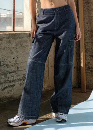 Denim Cargo Pant