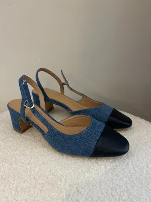 Denim inspired heels