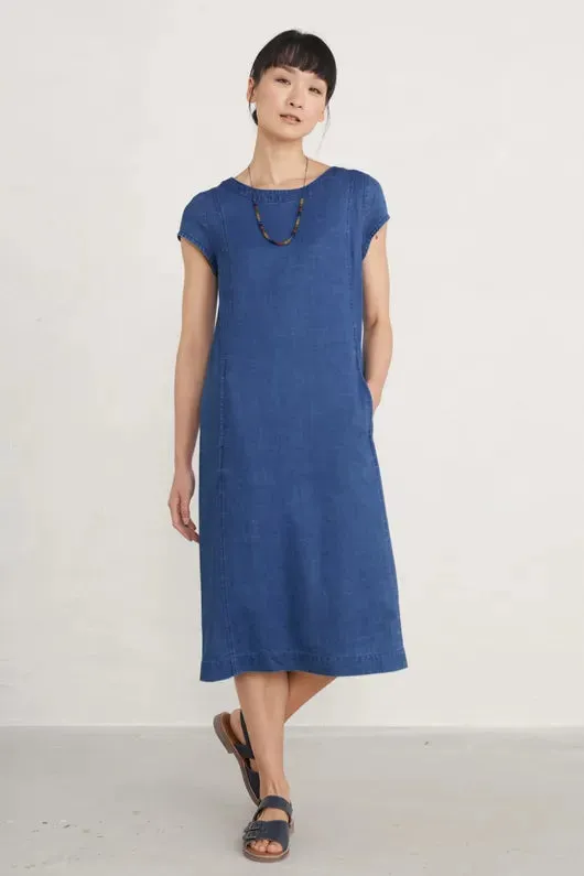 Denim jurk | Seasalt Cornwall gilstone dress dark indigo