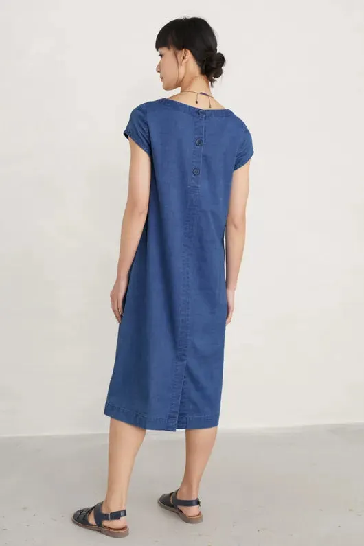 Denim jurk | Seasalt Cornwall gilstone dress dark indigo