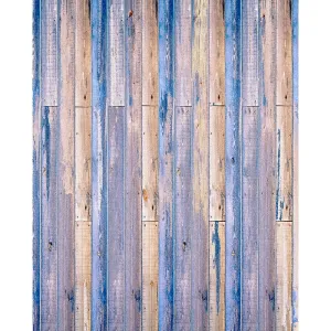 Denim Planks Printed Backdrop