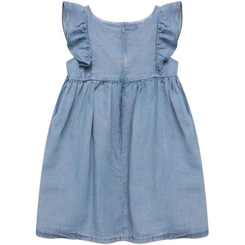 Denim Pleated Dress