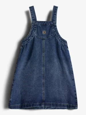 Denim Spencer Dress - Kids - Dark Blue Denim