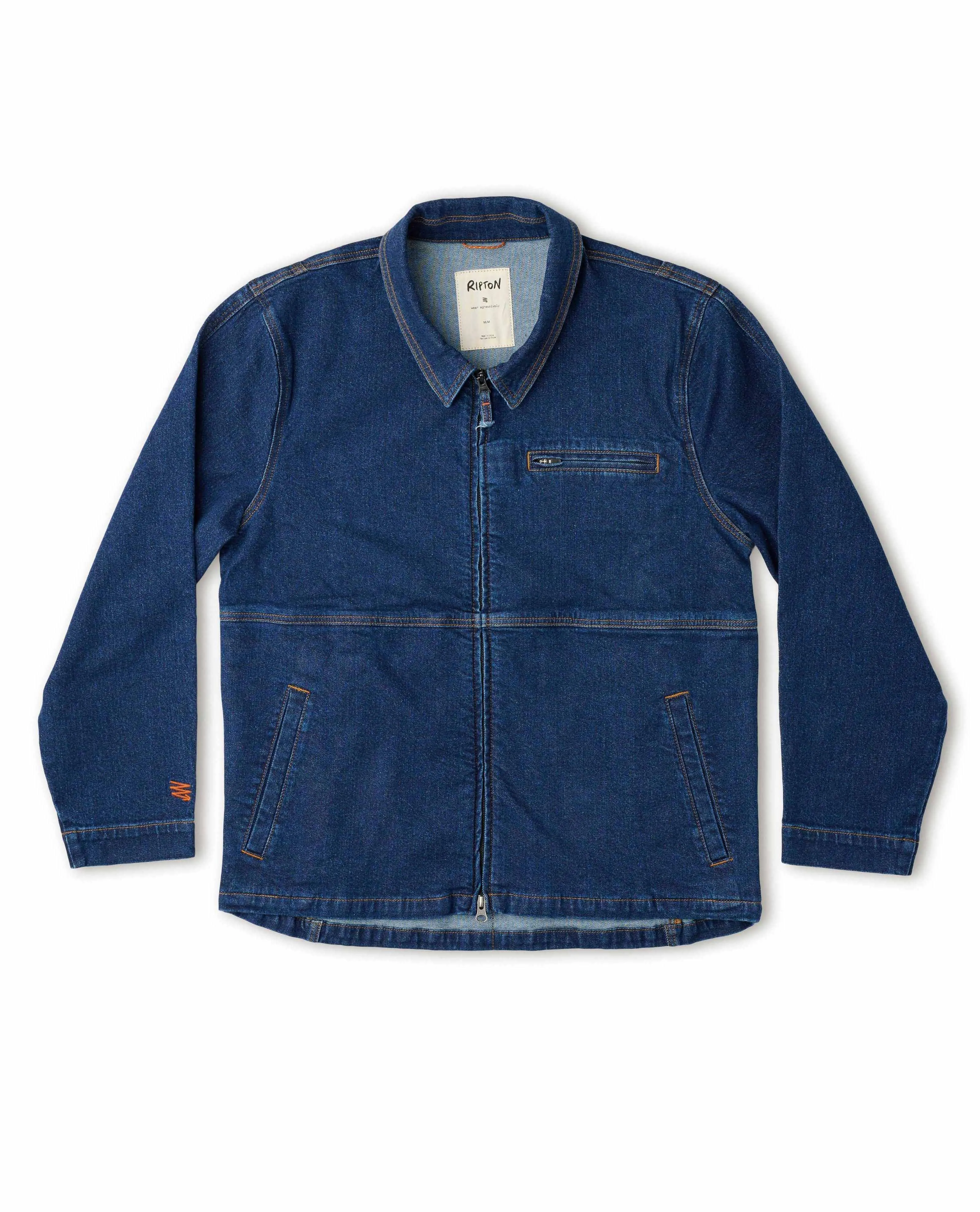 Denim Sport Utility Jacket Blue Collar