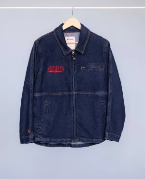 Denim Utility Jacket - Lightning Embroidery