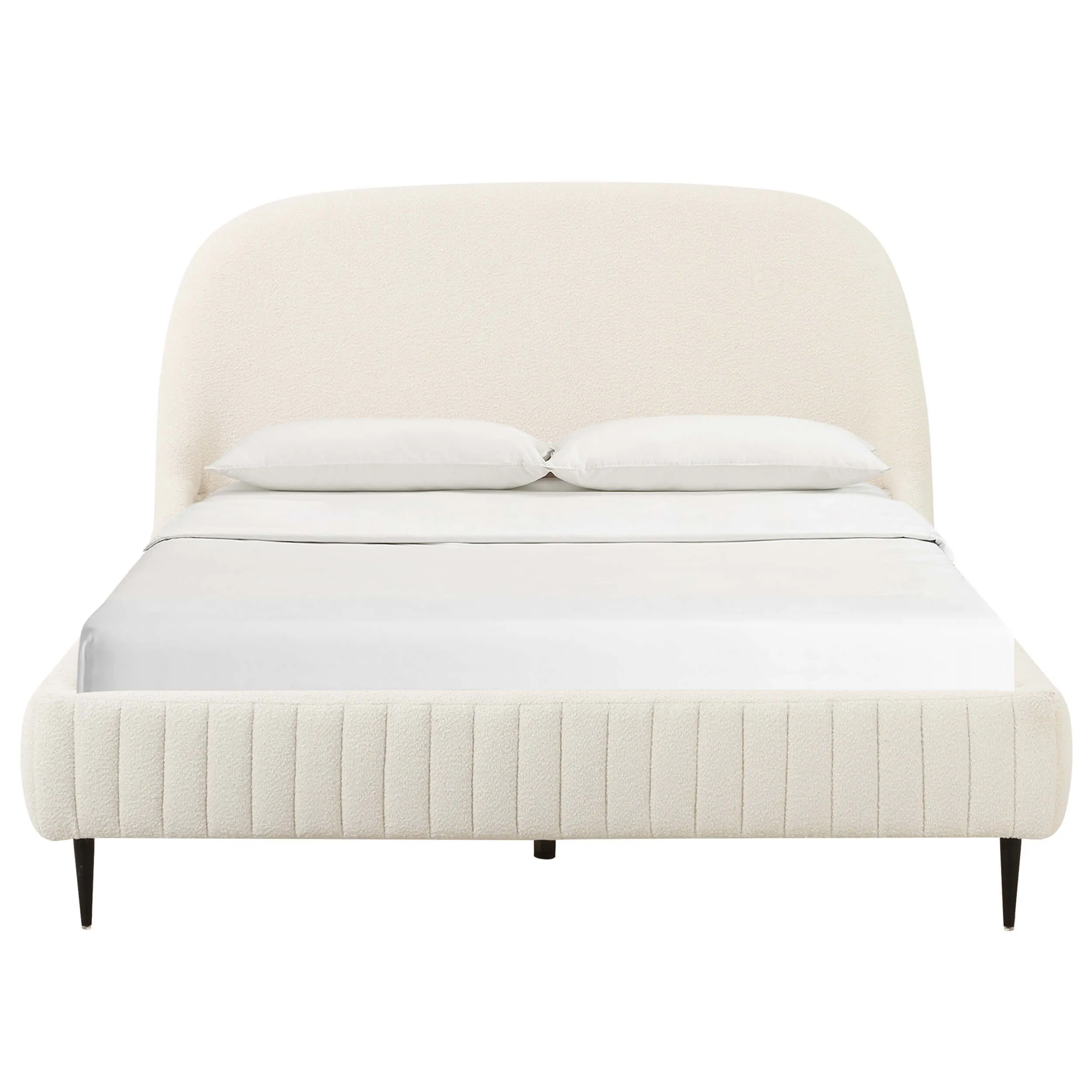 Denise Boucle Bed, Cream