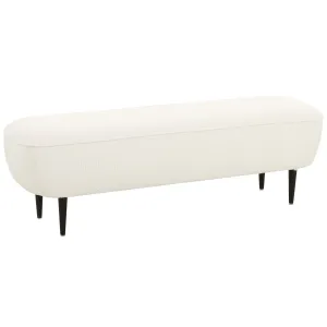 Denise Boucle Bench, Cream