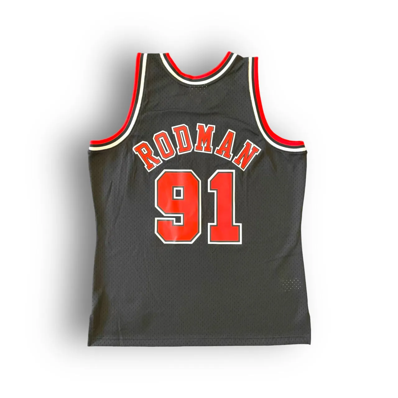 Dennis Rodman 1997-1998 Chicago Bulls Alternate Mitchell & Ness Swingman Jersey - Black