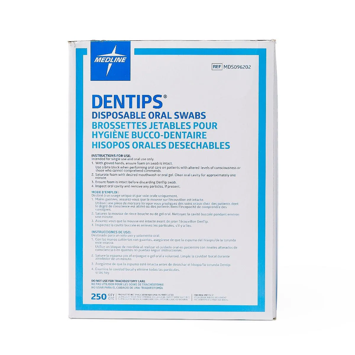 Dentips Untreated Disposable Oral Swabs