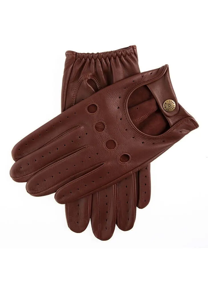 Dents Delta Mens Classic Leather Driving Gloves - English Tan