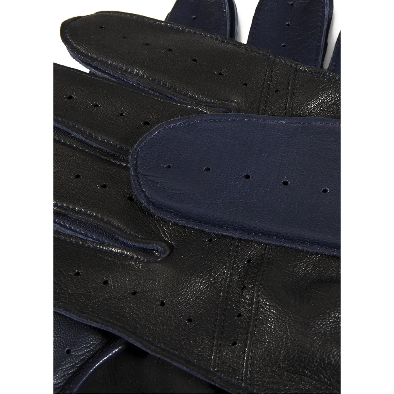 Dents Waverley Mens Leather Driving Gloves - Berry/Black