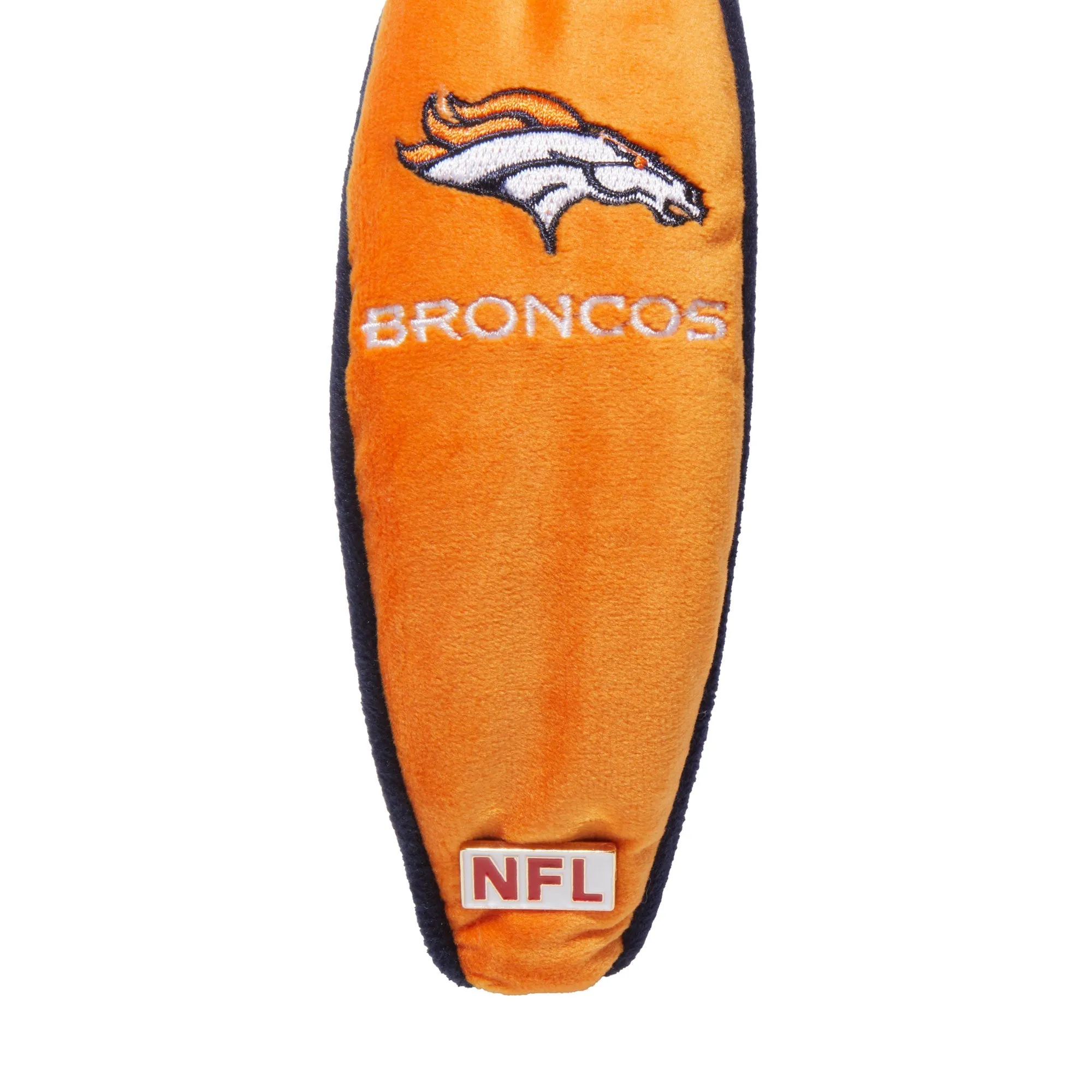 DENVER BRONCOS LELE SADOUGHI X NFL ORANGE EMBROIDERED KNOTTED HEADBAND