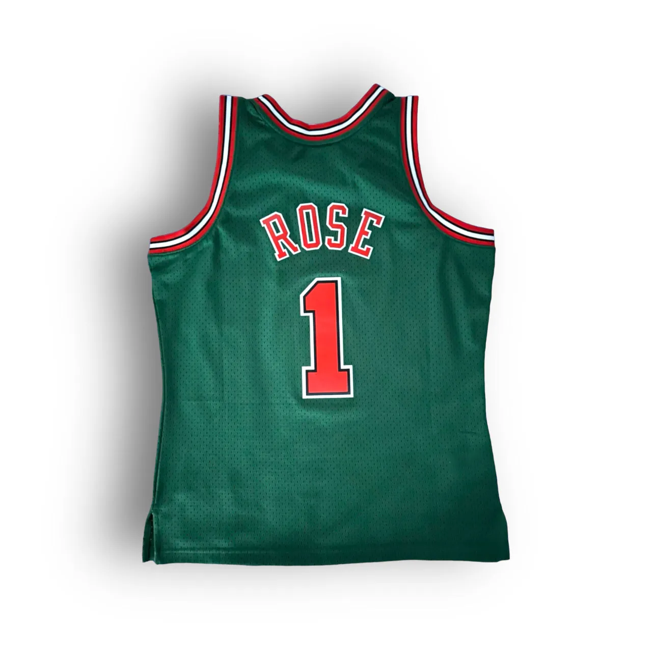 Derrick Rose 2008-2009 Chicago Bulls Inaugural Green Week Mitchell & Ness Swingman Jersey - Green