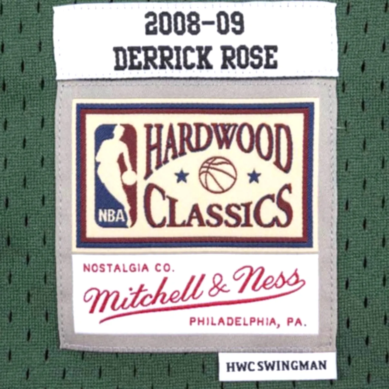 Derrick Rose 2008-2009 Chicago Bulls Inaugural Green Week Mitchell & Ness Swingman Jersey - Green