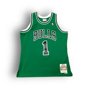 Derrick Rose 2008-2009 Chicago Bulls St. Patrick's Day Edition Mitchell & Ness Swingman Jersey - Green