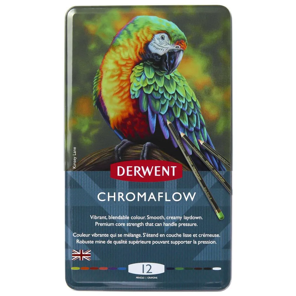 Derwent Chromaflow Pencil 12 Tin Set