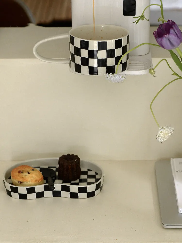 Design Retro Checkerboard Tray Cake Tray