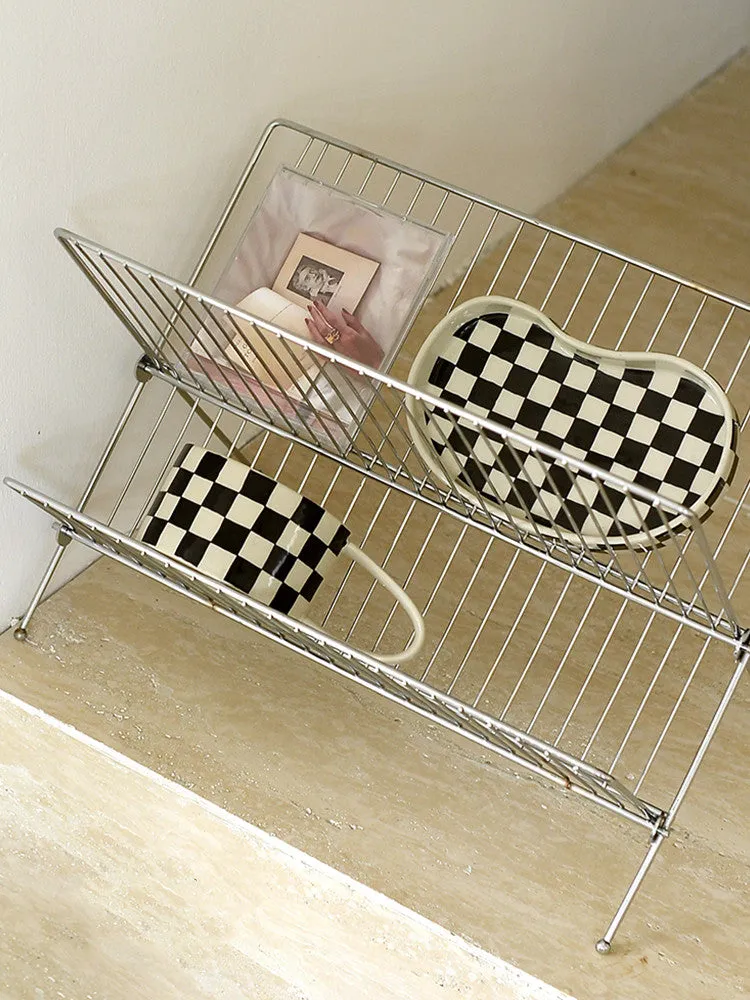 Design Retro Checkerboard Tray Cake Tray