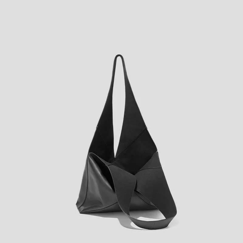 Designer Foldable V-Bag - Black