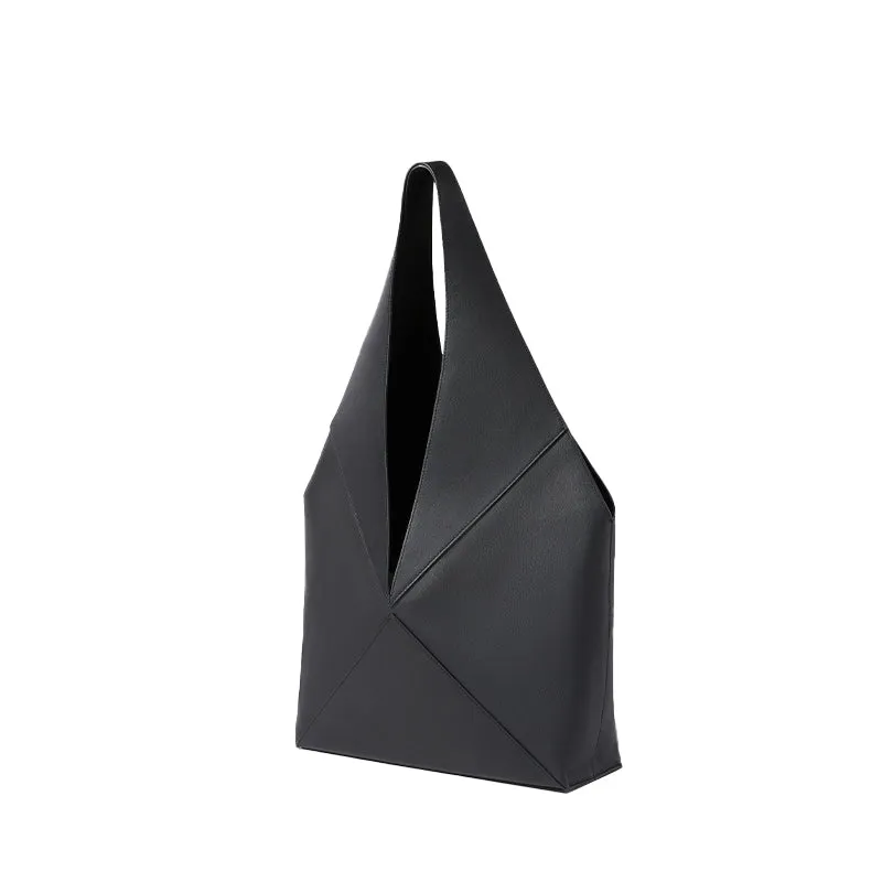 Designer Foldable V-Bag - Black