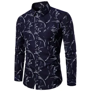 Designer Shirts for Men Stylish Chest Pocket Printing Button Up