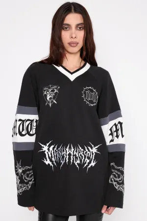 Destroy Oversized Hockey Jersey