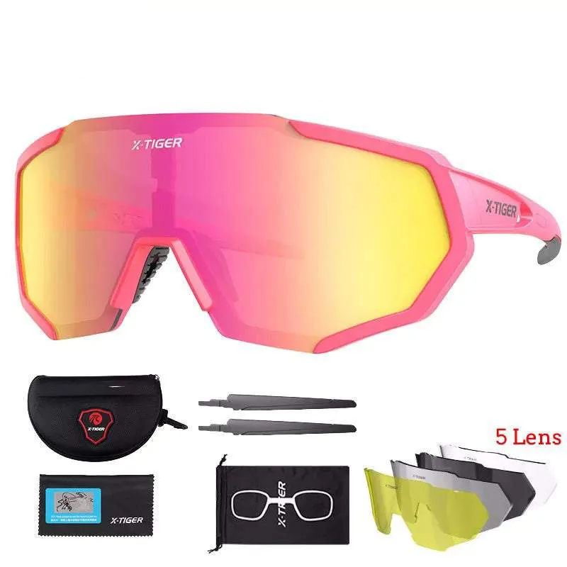 Detachable Protective Sports Glasses with 5 Lenses