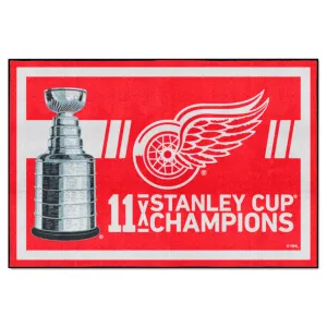 Detroit Red Wings Dynasty 5ft. x 8ft. Plush Area Rug