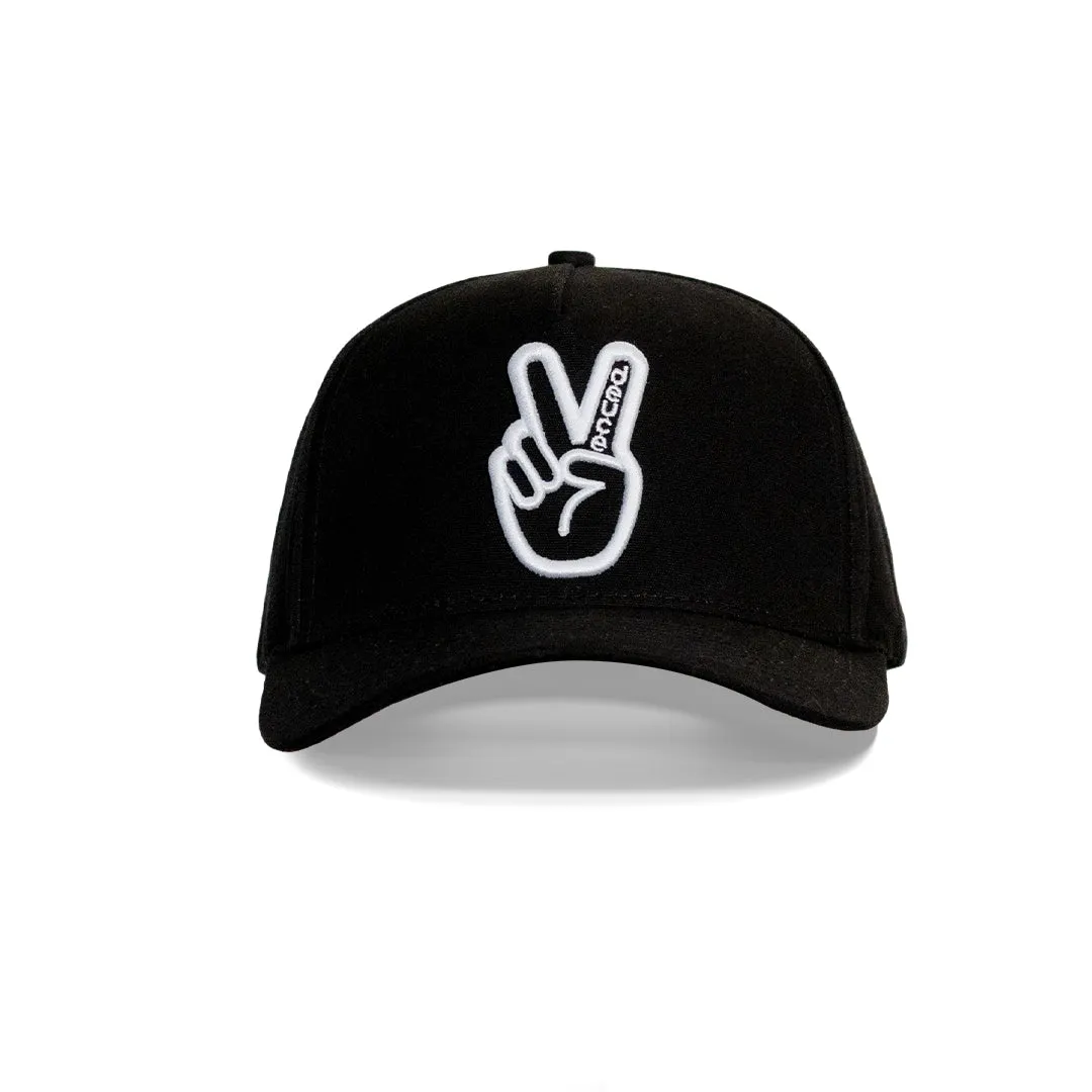 Deuce Peace Snapback Hat  | Black