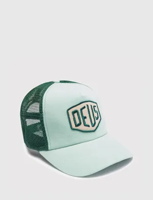 Deus Ex Machina Foxtrot Shield Trucker Cap - Mint Green