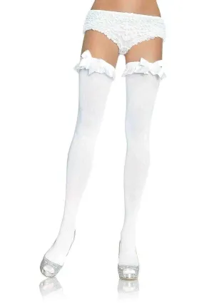 Devi Stockings with Ruffle Bow